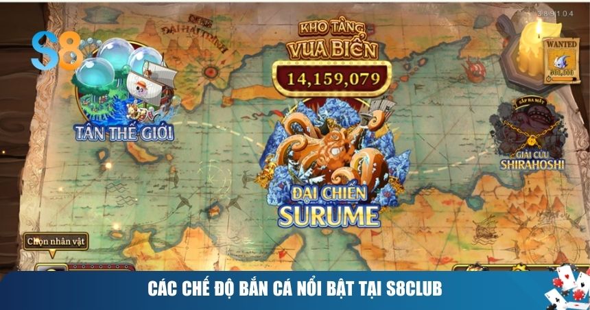 Các chế độ bắn cá nổi bật tại S8club