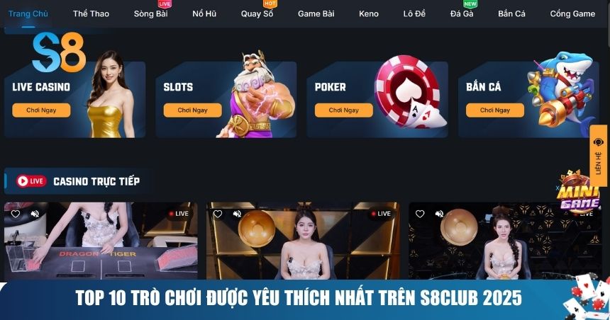 Trang chủ 20 Top 10 Trò Chơi Được Yêu Thích Nhất Trên S8CLUB 2025